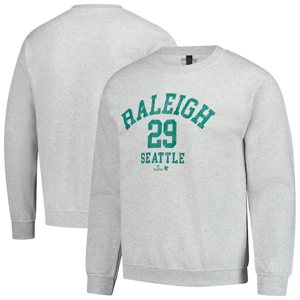 MLB Cal Raleigh MLBPA BreakingT Unisex Player Name & Number Sweatshirt