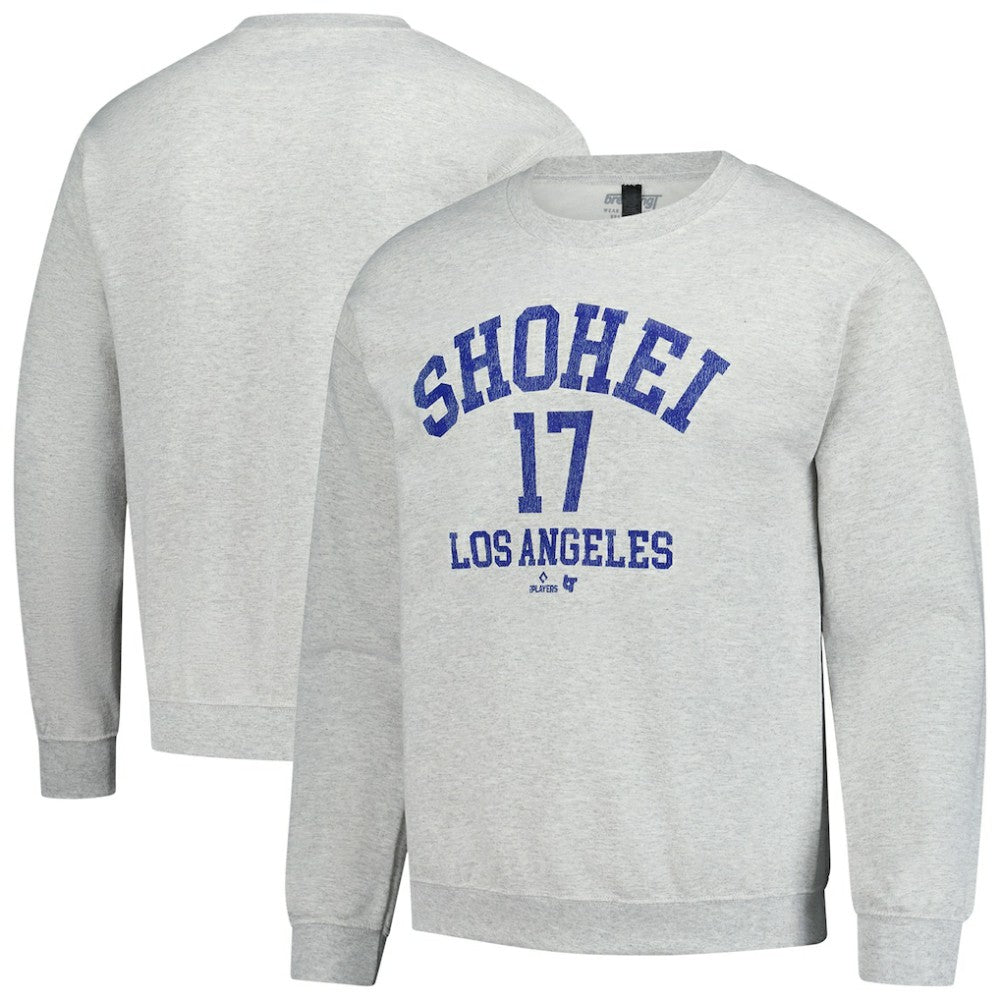 MLB Shohei Ohtani MLBPA BreakingT Unisex Player Name & Number Sweatshirt