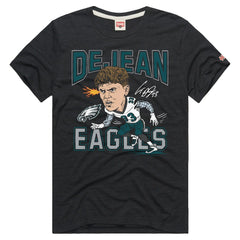 Cooper DeJean  Homage Unisex Caricature Player Graphic Tri-Blend T-Shirt - Philadelphia Eagles