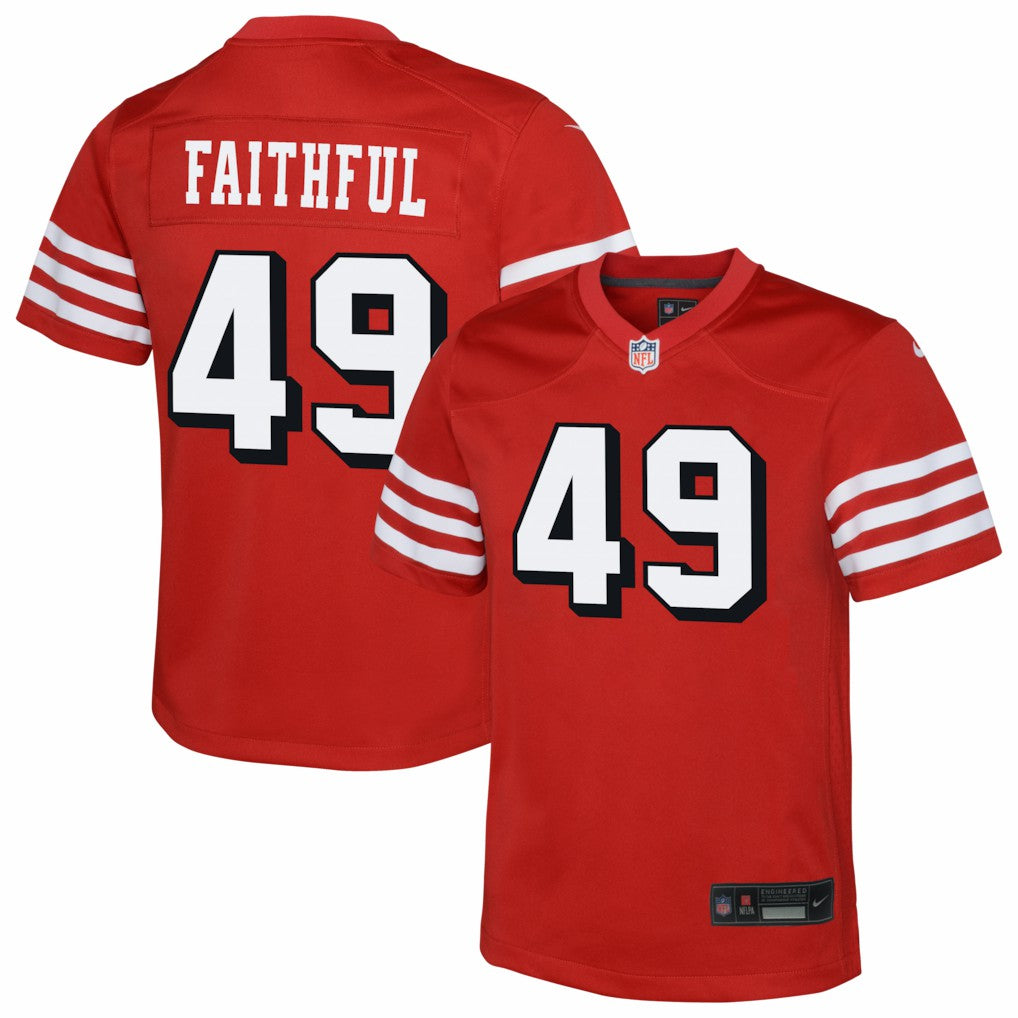 The Faithful  Youth Alternate 2 Game Jersey - San Francisco 49ers