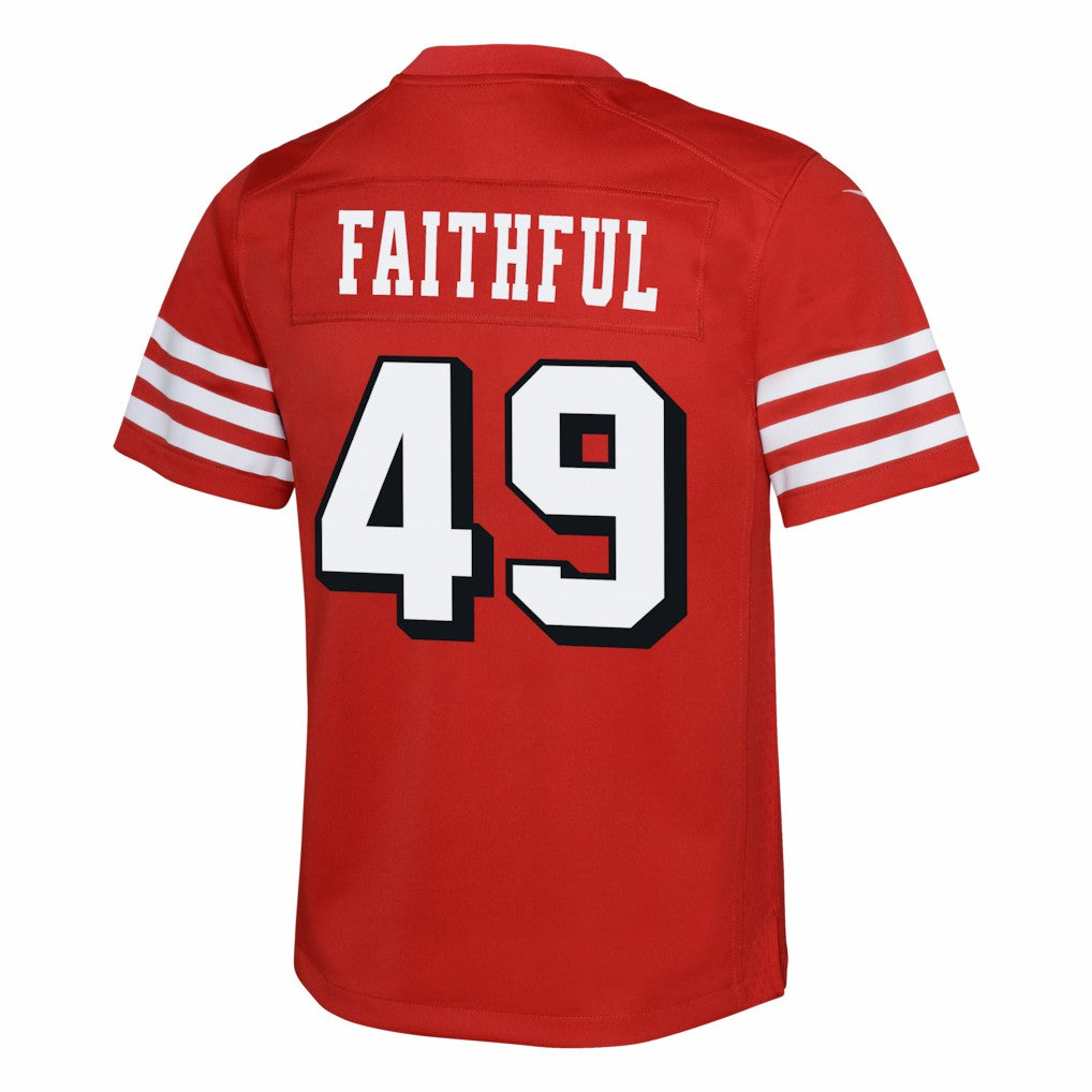 The Faithful  Youth Alternate 2 Game Jersey - San Francisco 49ers