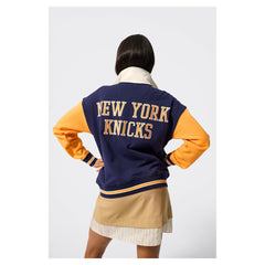 NBA New York Knicks Terez Unisex Colorblock Quarter-Zip Pullover
