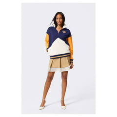 NBA New York Knicks Terez Unisex Colorblock Quarter-Zip Pullover