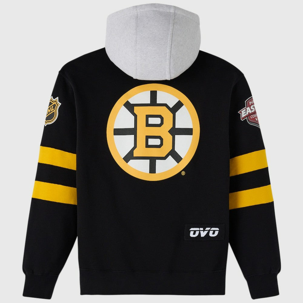 NHL Black Boston Bruins OVO x NHL Fleece Hoodie