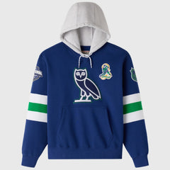 NHL Blue Vancouver Canucks OVO x NHL Fleece Hoodie