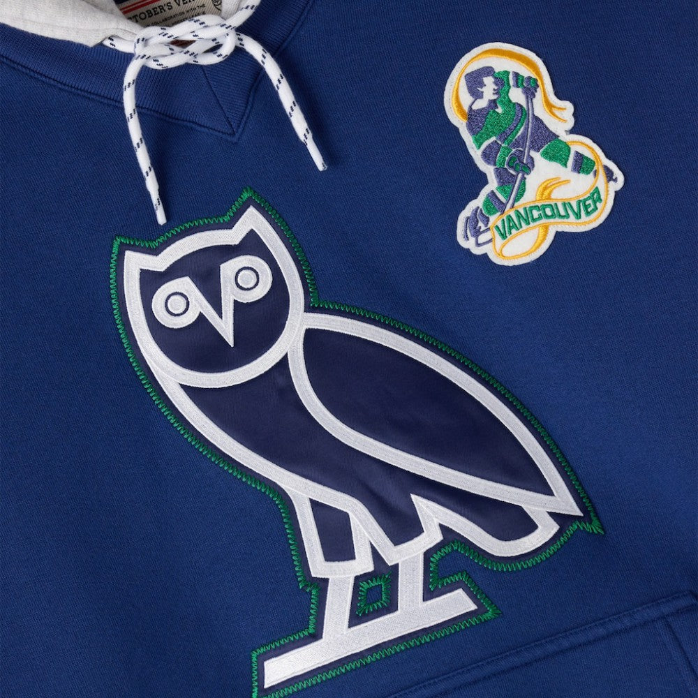 NHL Blue Vancouver Canucks OVO x NHL Fleece Hoodie