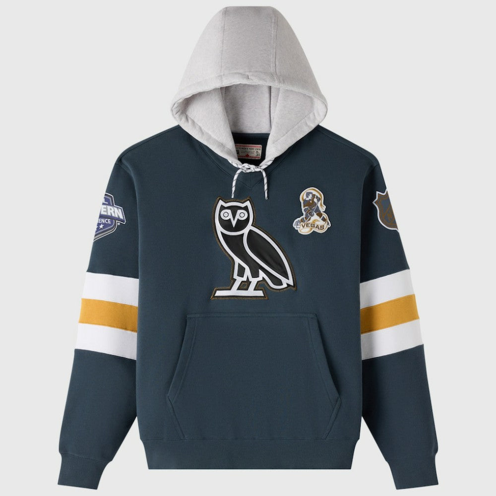 NHL Gray Vegas Golden Knights OVO x NHL Fleece Hoodie
