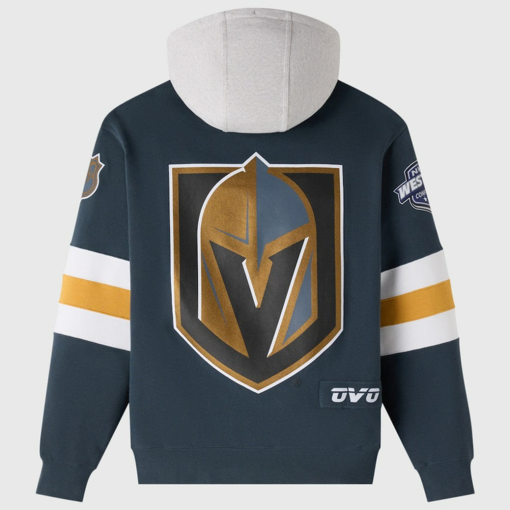 NHL Gray Vegas Golden Knights OVO x NHL Fleece Hoodie