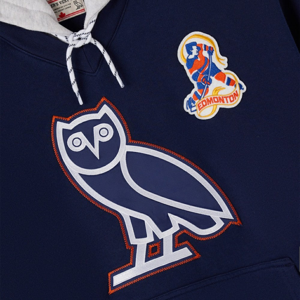 NHL Navy Edmonton Oilers OVO x NHL Fleece Hoodie