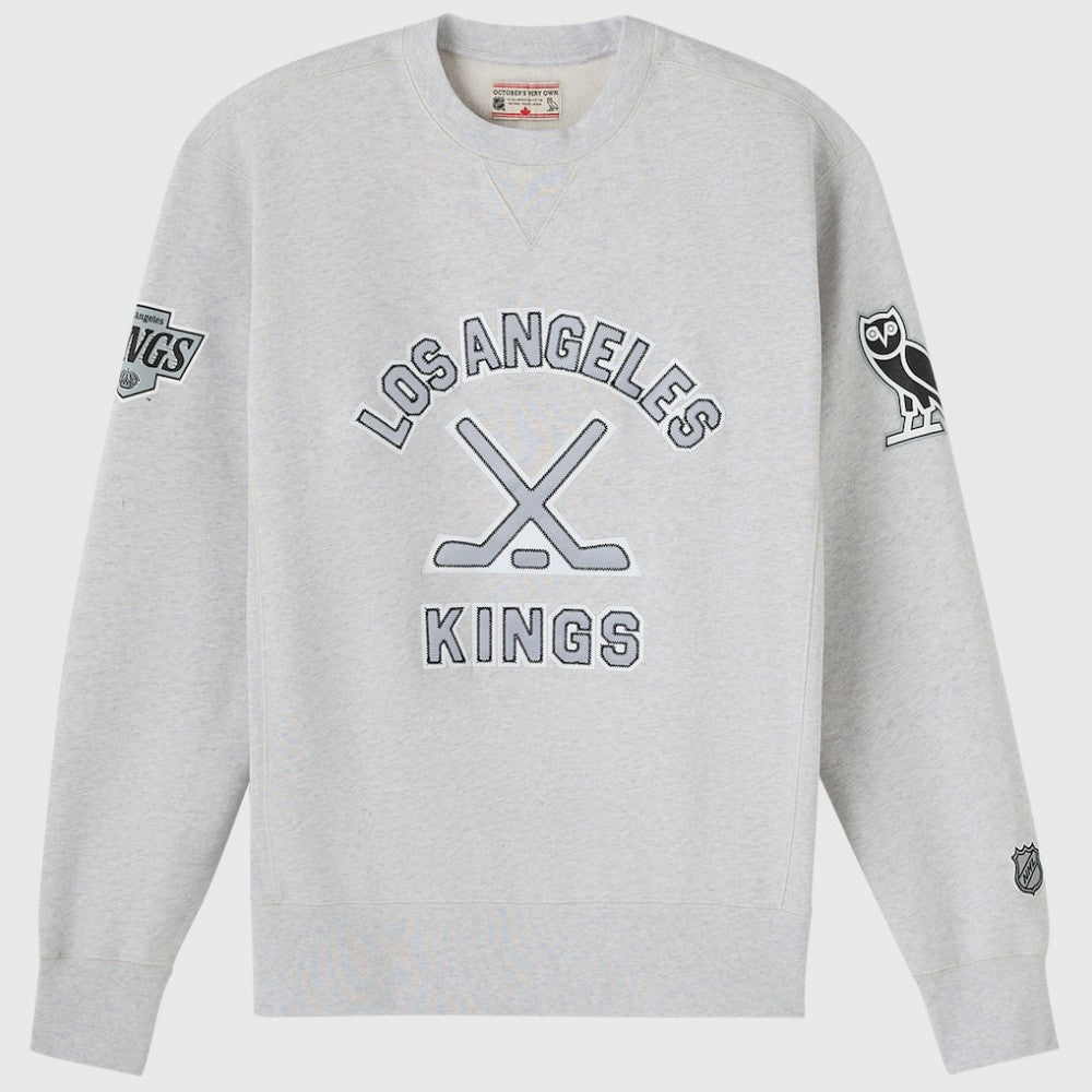NHL Heather Gray Los Angeles Kings OVO x NHL Fleece Sweatshirt