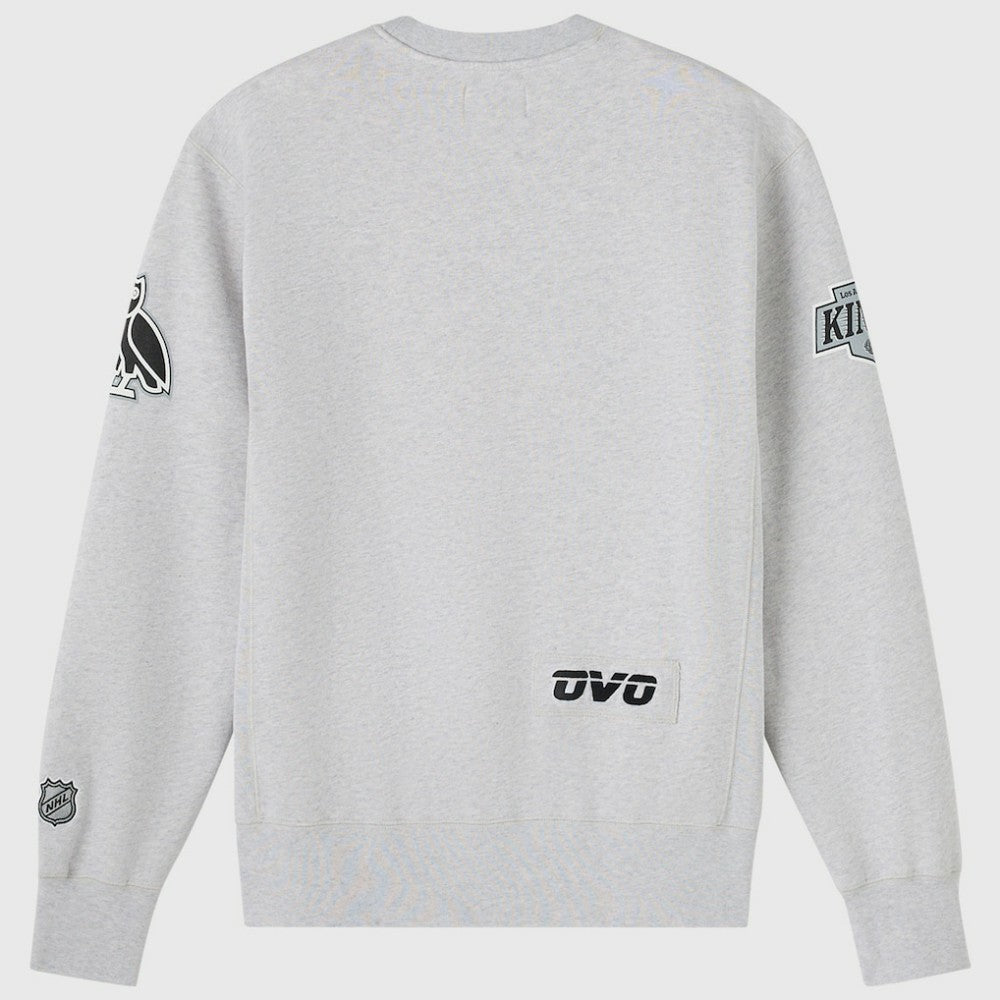 NHL Heather Gray Los Angeles Kings OVO x NHL Fleece Sweatshirt