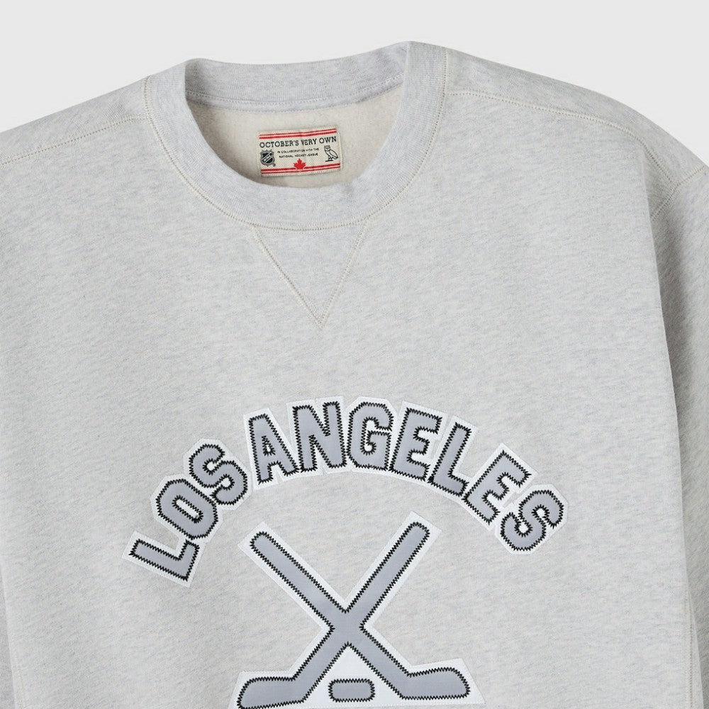 NHL Heather Gray Los Angeles Kings OVO x NHL Fleece Sweatshirt