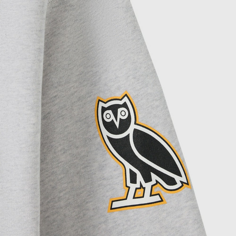 NHL Heather Gray Boston Bruins OVO x NHL Fleece Sweatshirt