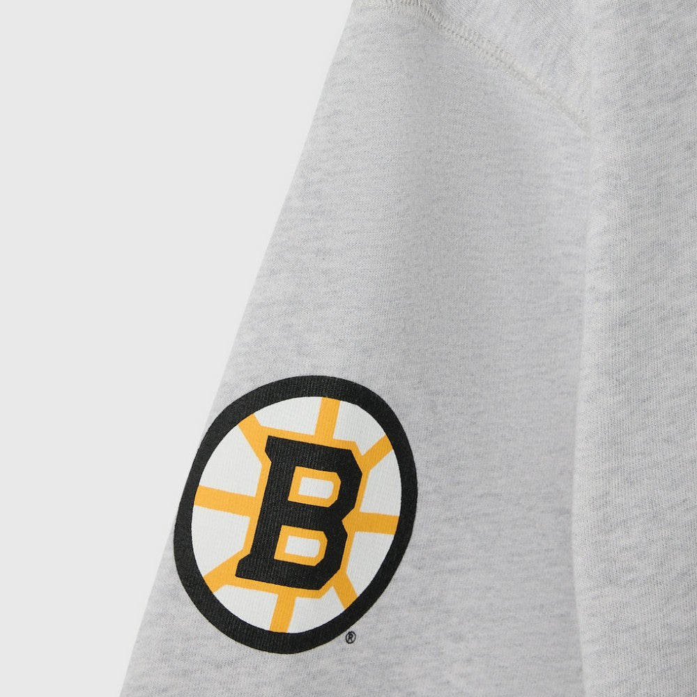 NHL Heather Gray Boston Bruins OVO x NHL Fleece Sweatshirt