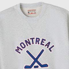 NHL Heather Gray Montreal Canadiens OVO x NHL Fleece Sweatshirt
