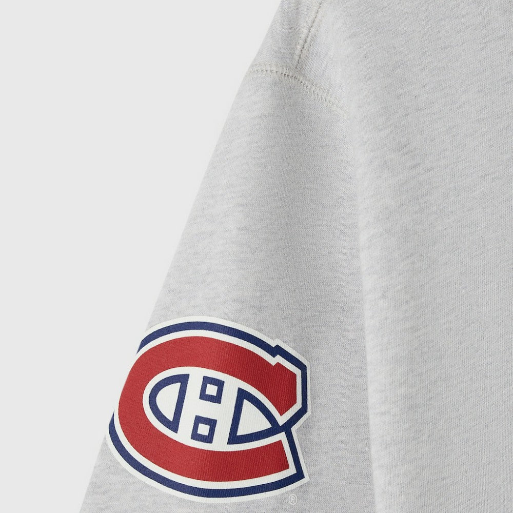 NHL Heather Gray Montreal Canadiens OVO x NHL Fleece Sweatshirt