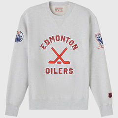 NHL Heather Gray Edmonton Oilers OVO x NHL Fleece Sweatshirt