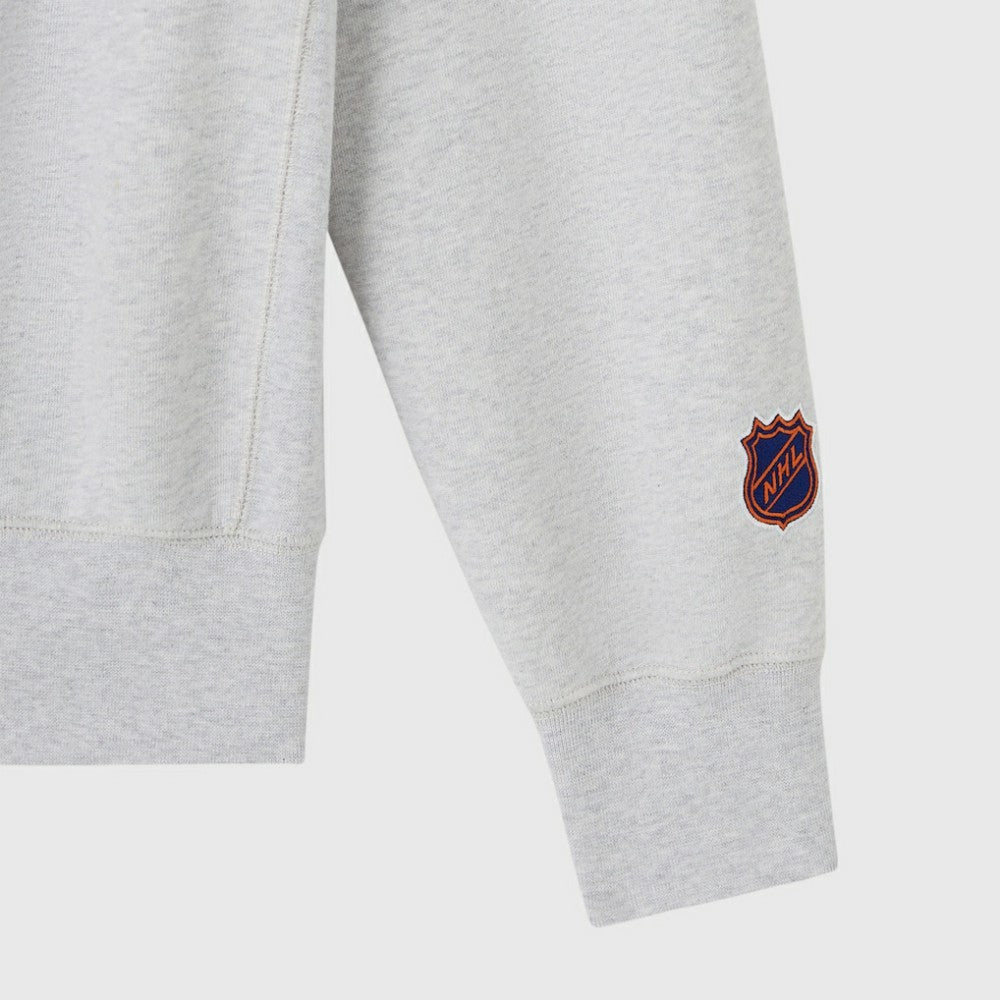 NHL Heather Gray Edmonton Oilers OVO x NHL Fleece Sweatshirt