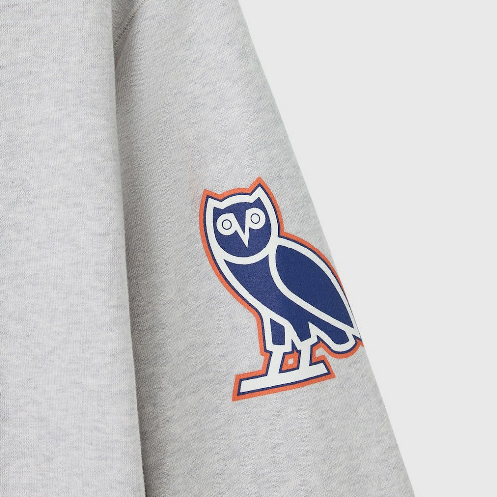 NHL Heather Gray Edmonton Oilers OVO x NHL Fleece Sweatshirt
