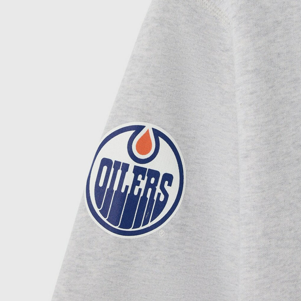 NHL Heather Gray Edmonton Oilers OVO x NHL Fleece Sweatshirt