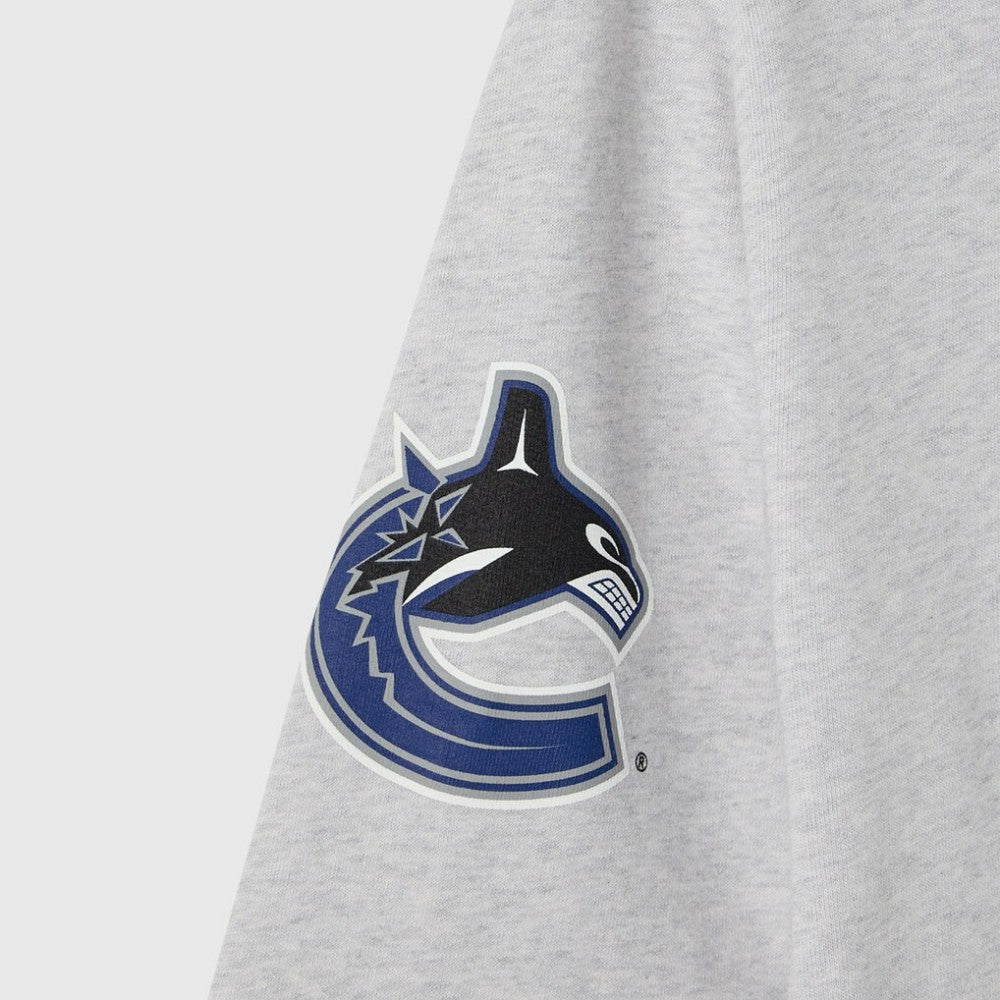 NHL Heather Gray Vancouver Canucks OVO x NHL Fleece Sweatshirt