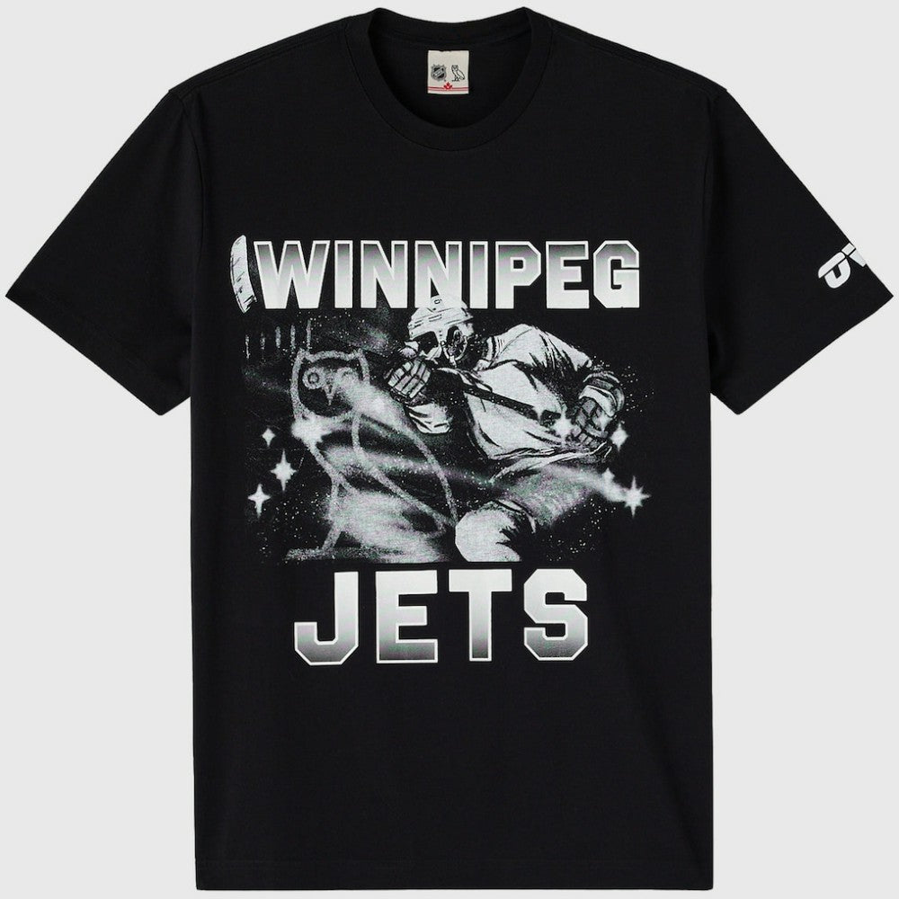 NHL Black Winnipeg Jets OVO x NHL Graphic T-Shirt