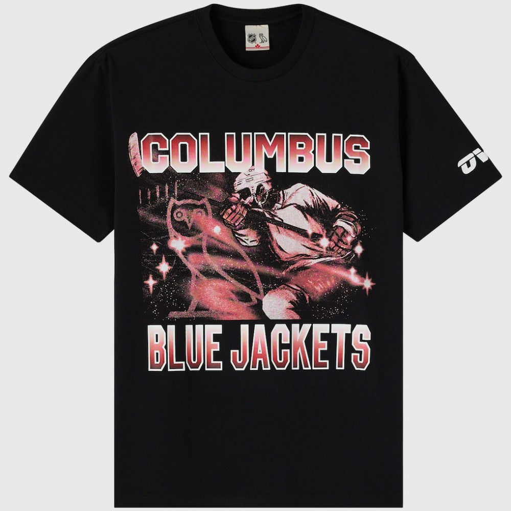 NHL Black Columbus Blue Jackets OVO x NHL Graphic T-Shirt