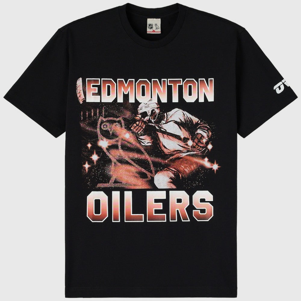 NHL Black Edmonton Oilers OVO x NHL Graphic T-Shirt