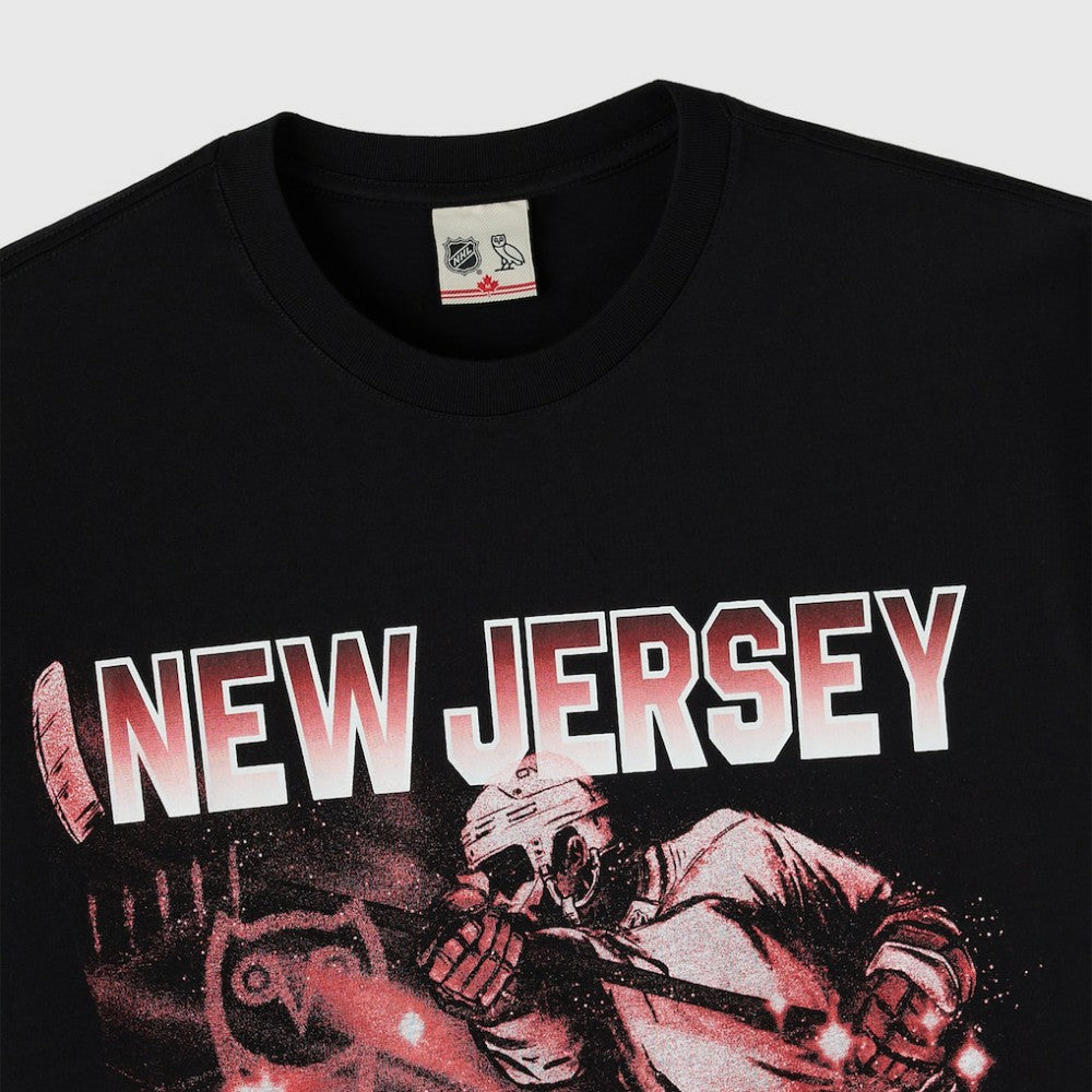 NHL Black New Jersey Devils OVO x NHL Graphic T-Shirt