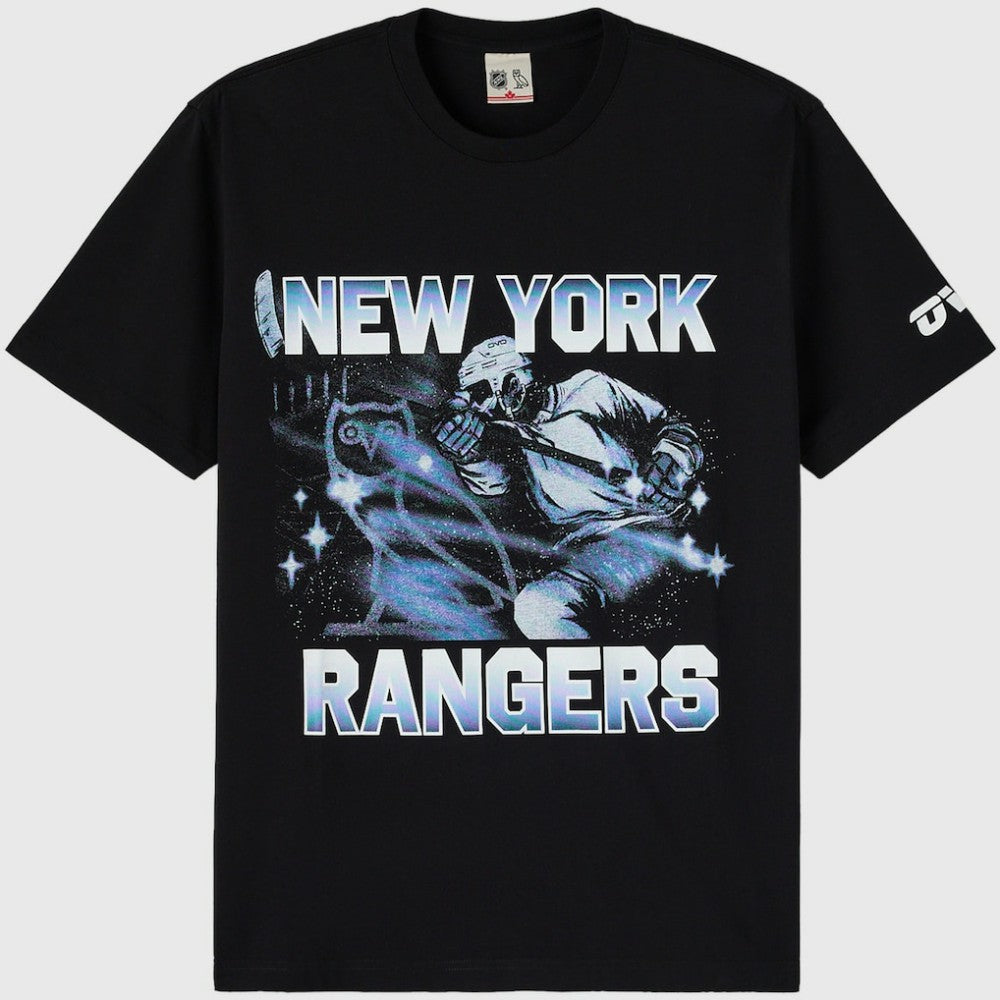 NHL Black New York Rangers OVO x NHL Graphic T-Shirt