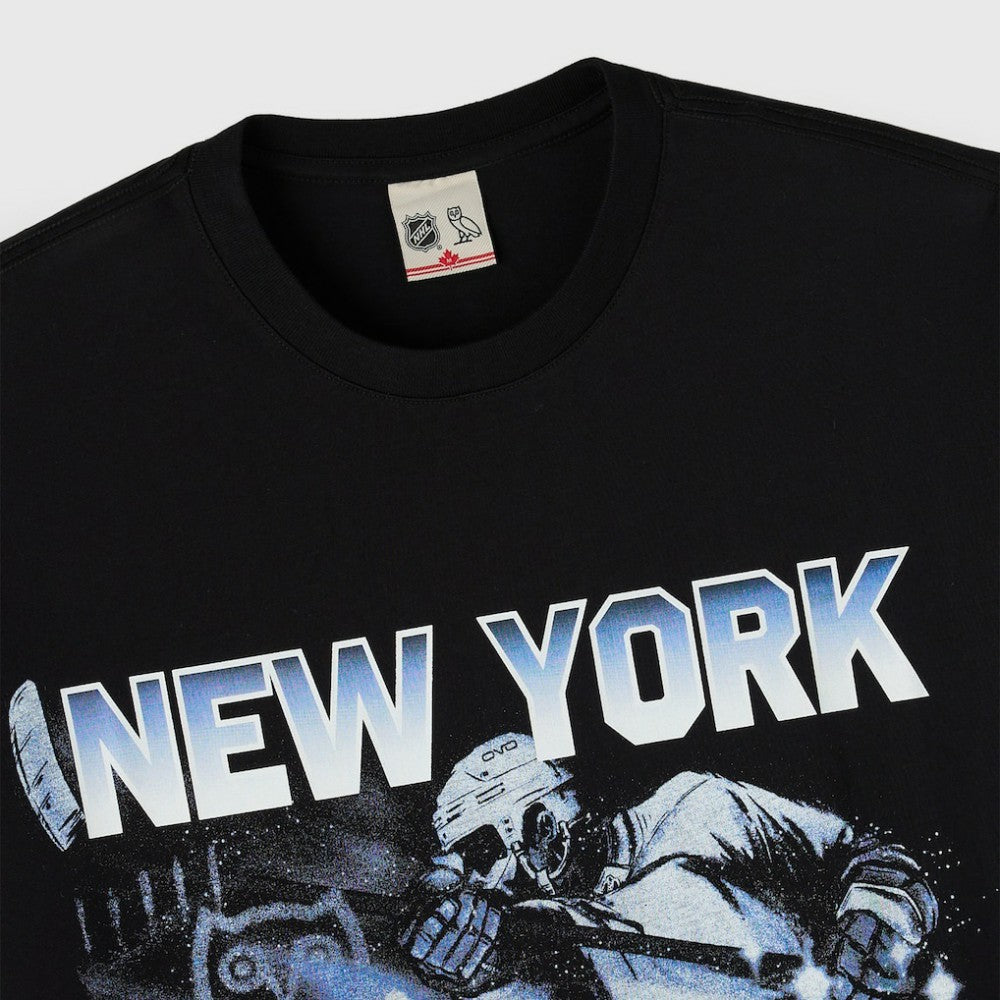 NHL Black New York Rangers OVO x NHL Graphic T-Shirt