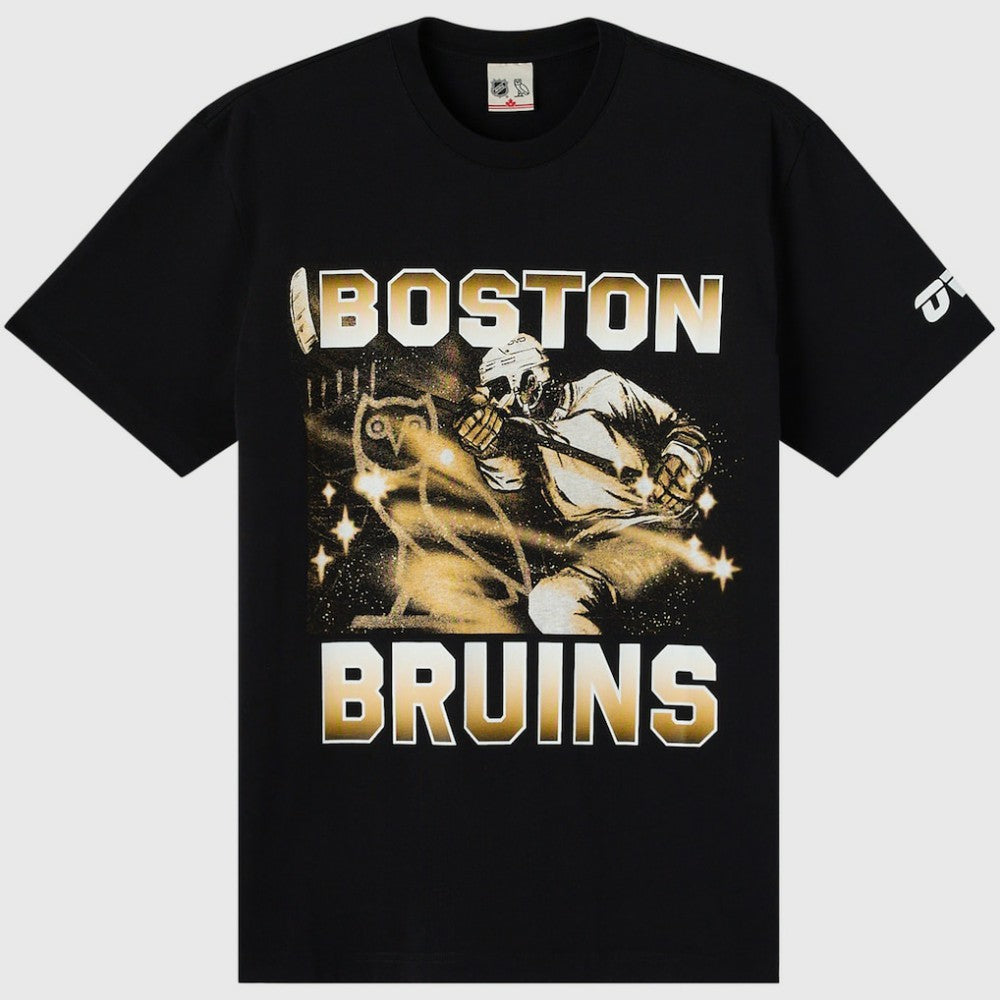 NHL Black Boston Bruins OVO x NHL Graphic T-Shirt