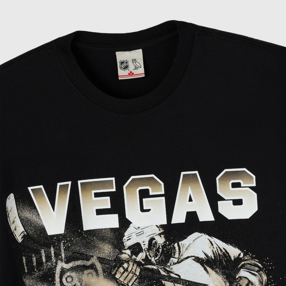 NHL Black Vegas Golden Knights OVO x NHL Graphic T-Shirt