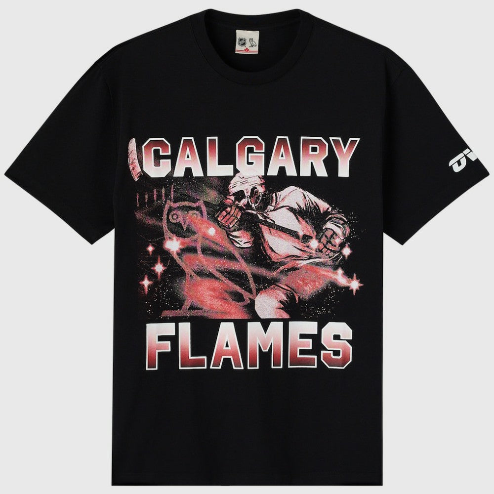 NHL Black Calgary Flames OVO x NHL Graphic T-Shirt
