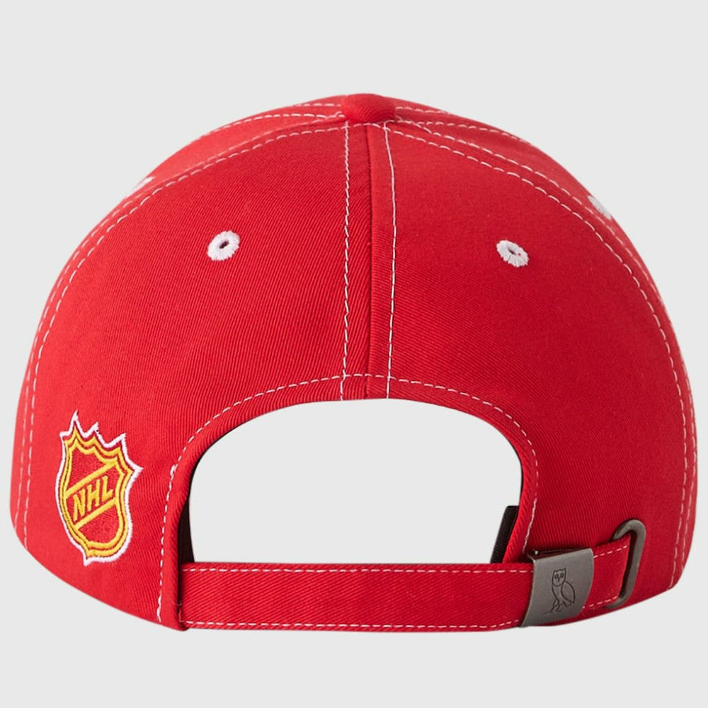 NHL Red Calgary Flames OVO x NHL Adjustable Sport Hat