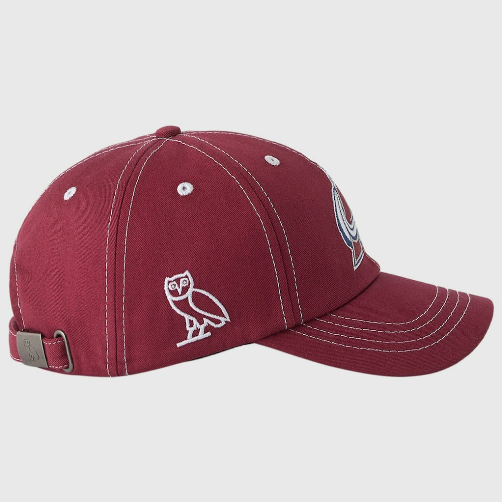 NHL Burgundy Colorado Avalanche OVO x NHL Adjustable Sport Hat