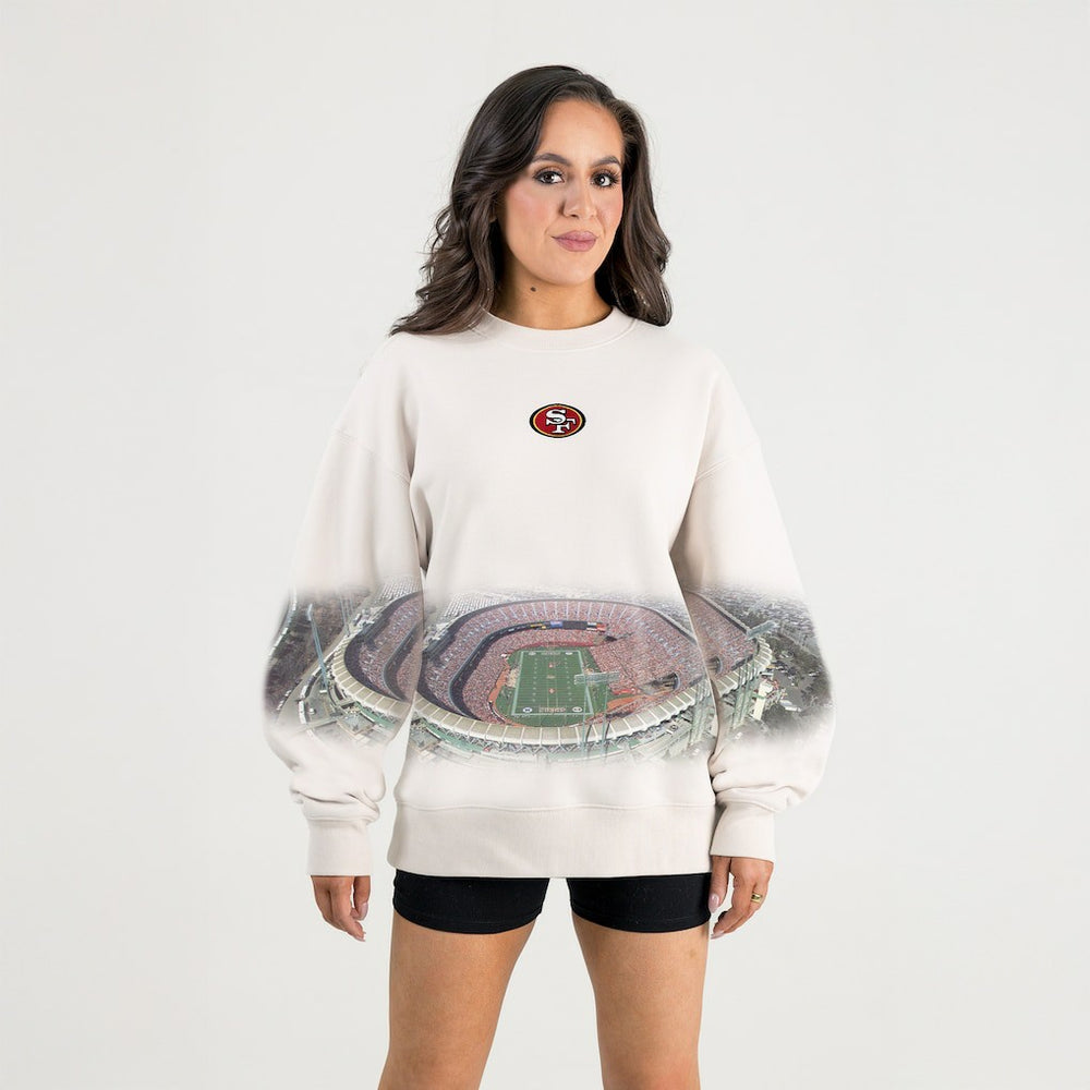 Gameday Couture Women's Power Move Stadium Premium Drop Shoulder Sweatshirt - San Francisco 49ers
