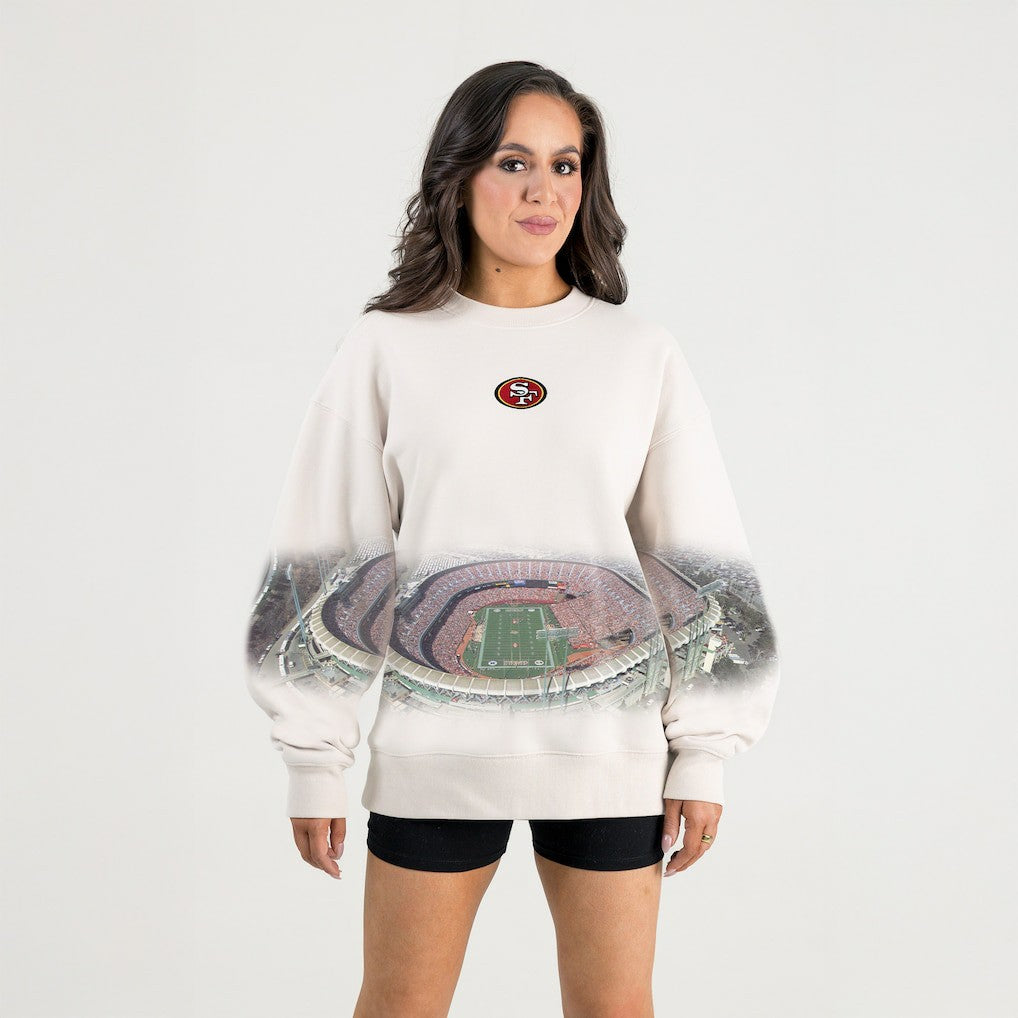 Gameday Couture Women's Power Move Stadium Premium Drop Shoulder Sweatshirt - San Francisco 49ers
