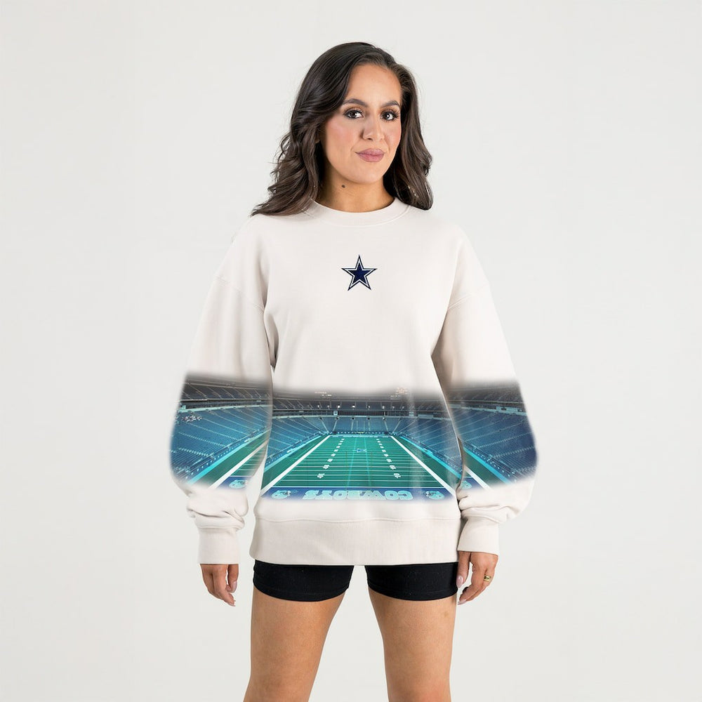 Gameday Couture Women's Power Move Stadium Premium Drop Shoulder Sweatshirt - Dallas Cowboys