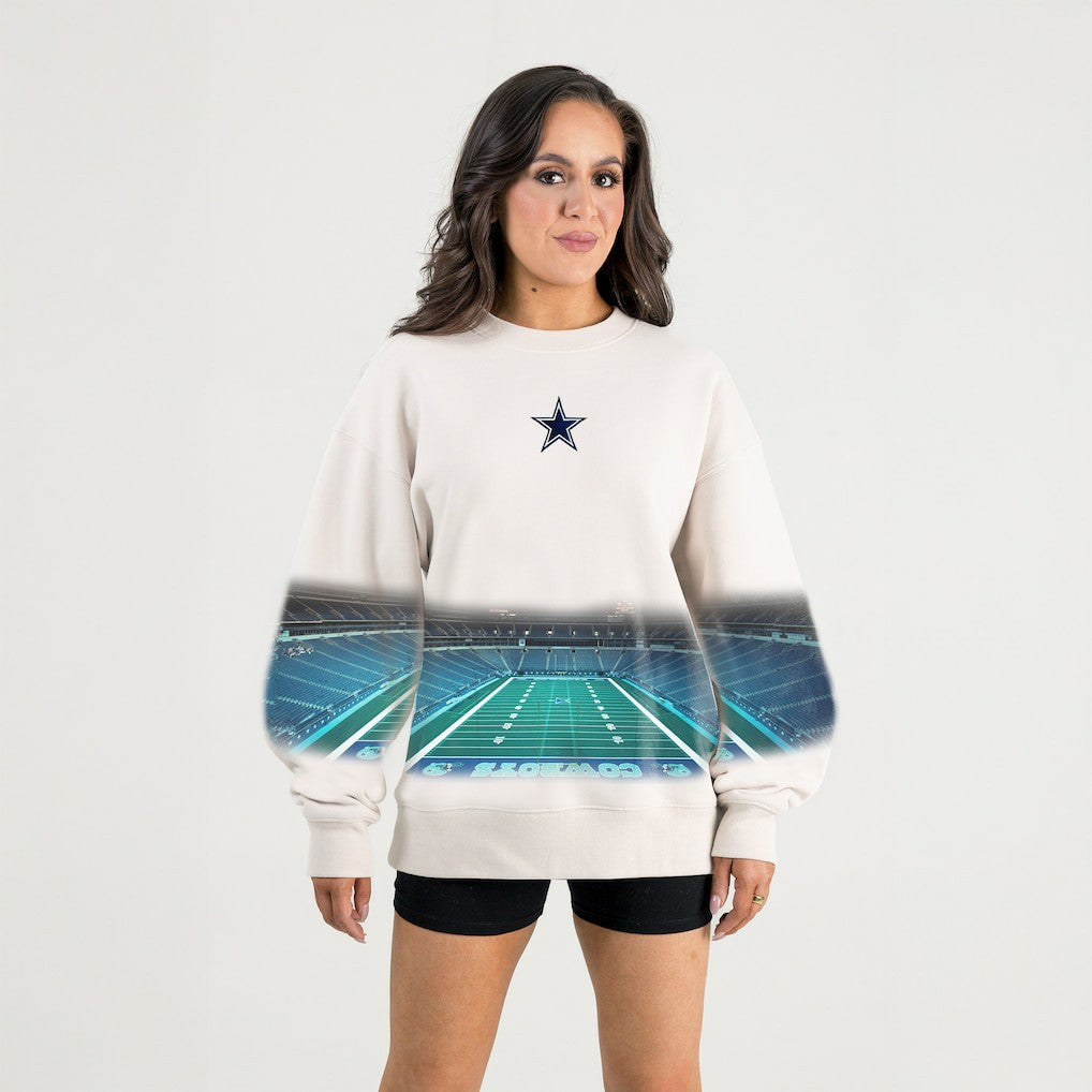 Gameday Couture Women's Power Move Stadium Premium Drop Shoulder Sweatshirt - Dallas Cowboys
