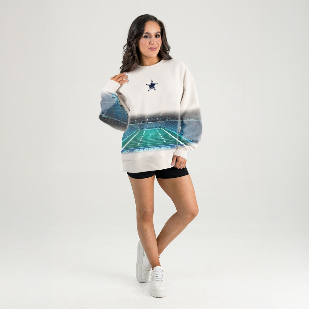 Gameday Couture Women's Power Move Stadium Premium Drop Shoulder Sweatshirt - Dallas Cowboys