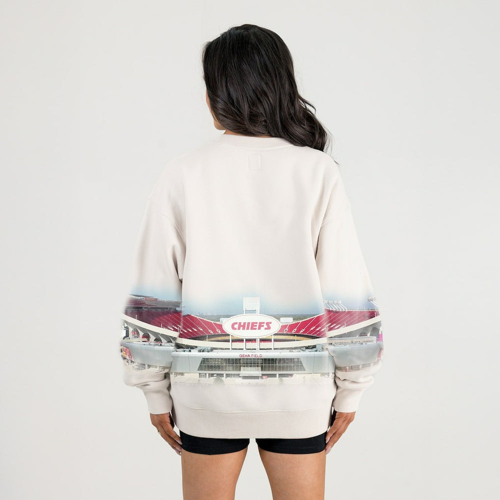 Gameday Couture Women's Power Move Stadium Premium Drop Shoulder Sweatshirt - Kansas City Chiefs