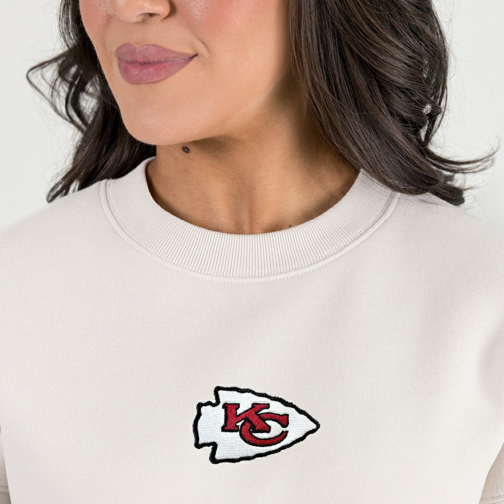 Gameday Couture Women's Power Move Stadium Premium Drop Shoulder Sweatshirt - Kansas City Chiefs
