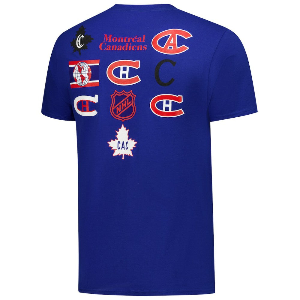 NHL Blue Montreal Canadiens Starter Logo Collage T-Shirt