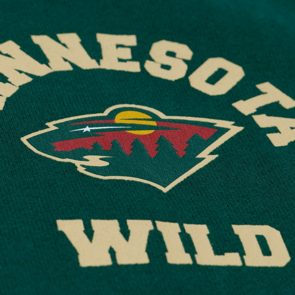 NHL Green Minnesota Wild Mitchell & Ness Women's Crewneck Sweatshirt
