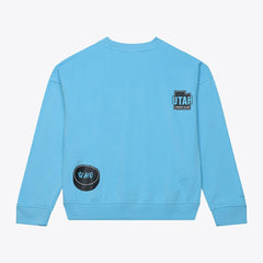 NHL Blue Utah Mammoth Mitchell & Ness Women's Crewneck Sweatshirt