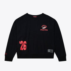 NHL Black Carolina Hurricanes Mitchell & Ness Women's Crewneck Sweatshirt
