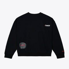 NHL Black Carolina Hurricanes Mitchell & Ness Women's Crewneck Sweatshirt