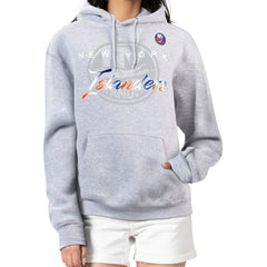 NHL Gray New York Islanders G-III 4Her by Carl Banks Women's Shadow Logo Fleece Hoodie