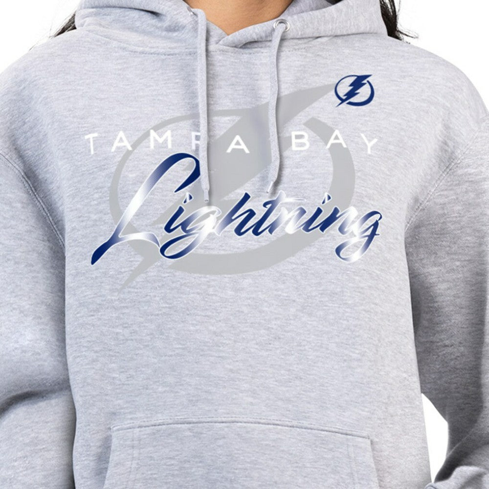 NHL Gray Tampa Bay Lightning G-III 4Her by Carl Banks Women's Shadow Logo Fleece Hoodie
